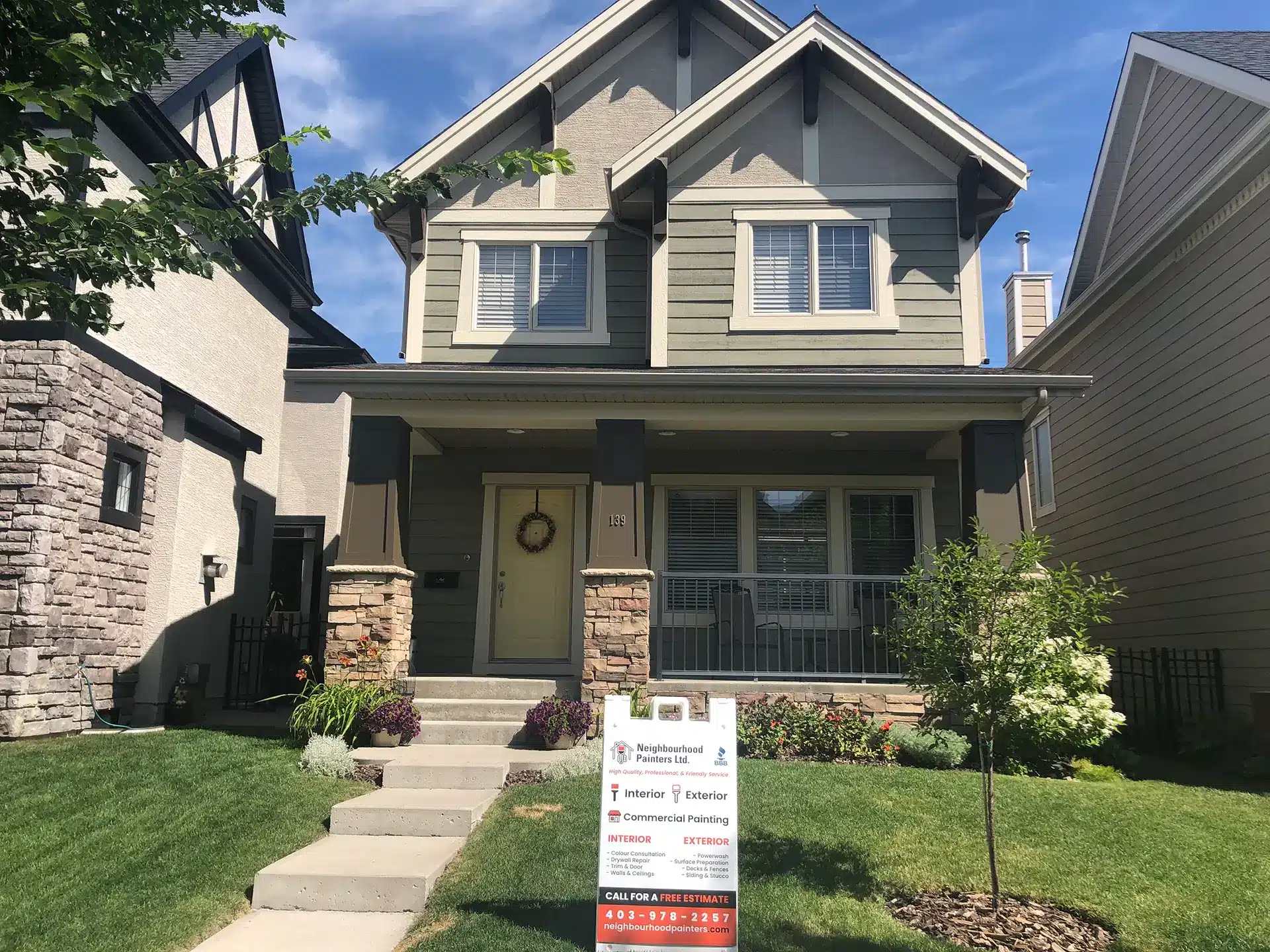 Soffit, fascia and eaves — Neighbourhood Painters Calgary